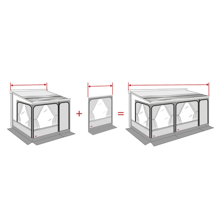 Privacy Room Front Panels 100 – Front Wall Extension