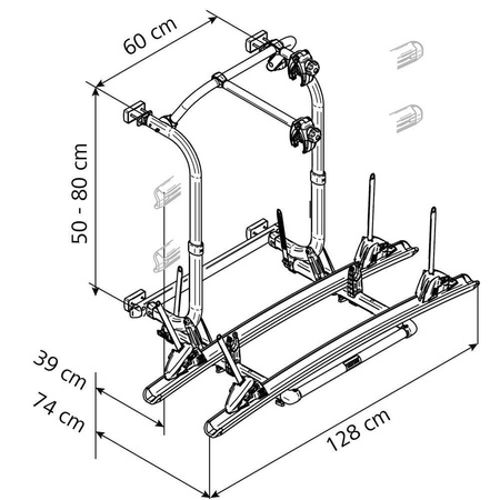 Bagażnik rowerowy Elite G2 marki Thule, wersja krótka