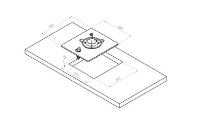 Wbudowana płyta gazowa 1-palnikowa