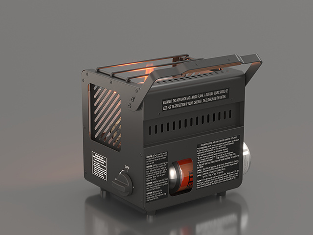 Alogfire Mini Campfire ALF-B11 - widok z tyłu