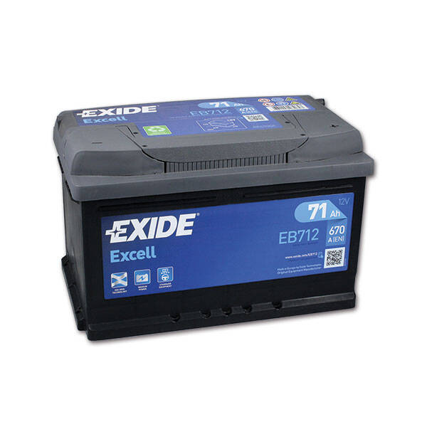 Akumulator Exide EB 670 Excell LB3 - 12 V / 71 A