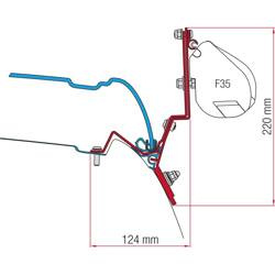 Zestaw adapterów do montażu markiz marki Fiamma do pojazdów MB V-Class Marco Polo produkowanych od 2014