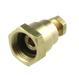 Adapter gwintu żeńskiego M20 na rurkę miedzianą 8mm